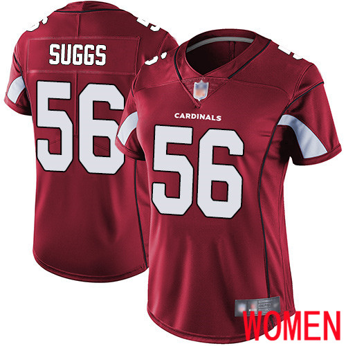 Arizona Cardinals Limited Red Women Terrell Suggs Home Jersey NFL Football #56 Vapor Untouchable->women nfl jersey->Women Jersey